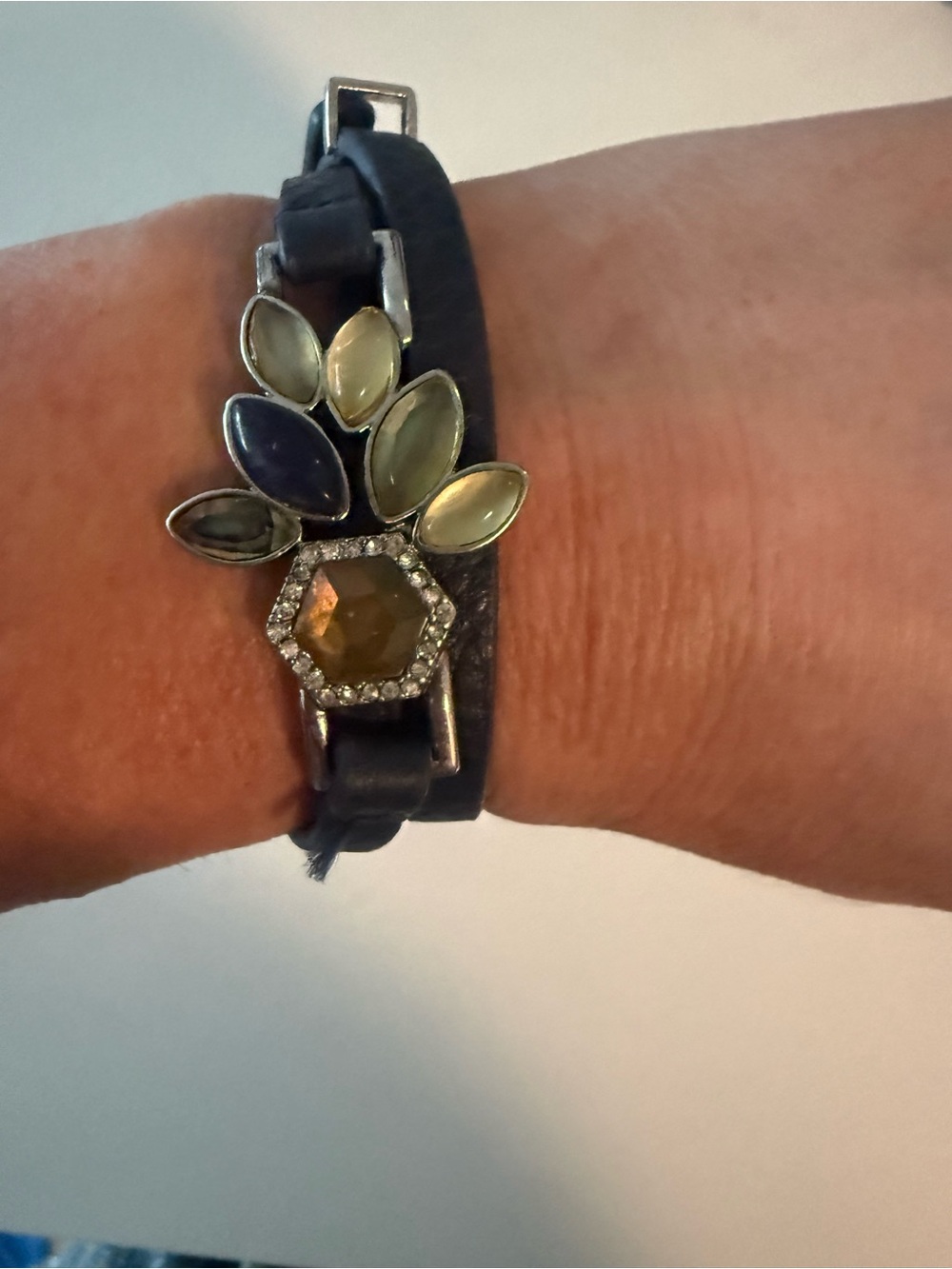 Chloe + Isabel Wrap Bracelet with Green Gemstone Accent